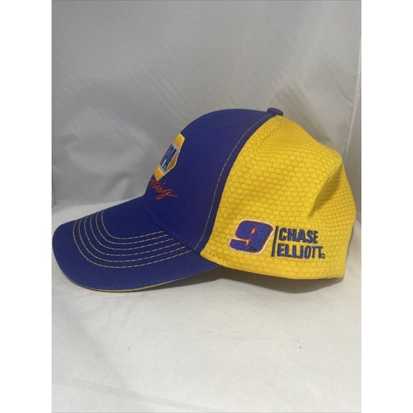 Chase Elliott NAPA Racing Hat Blue Yellow Signature Adjustable - Picture 3 of 6